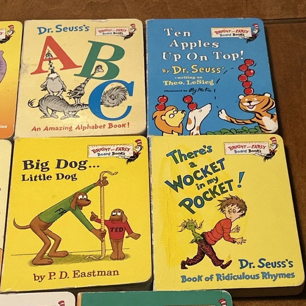 Bright and‎ Early Board Book Lot of 8 Small Dr Seuss Board Books